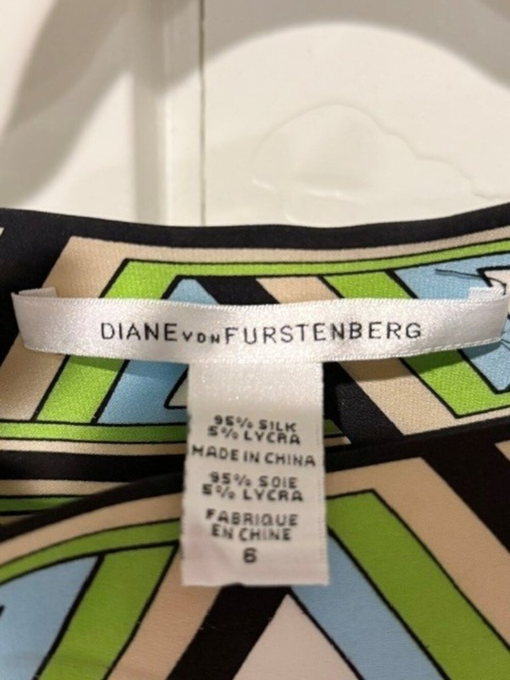 Diane vonFurstenberg Color Block Dress - Size 6